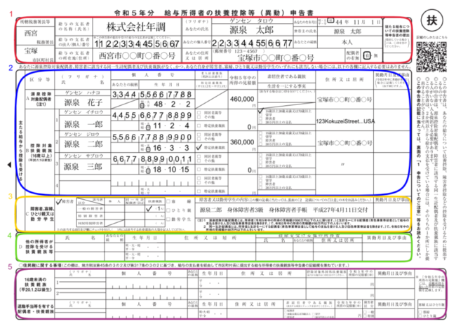 令和5年分給与所得者の扶養控除等（異動）申告書の書き方と記載例 – 税務会計実務ノート